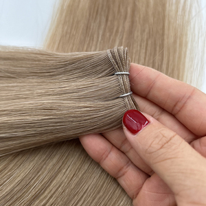 SHE Usine 100 Vierge Remy Humain Russe Extensions De Cheveux Génie Invisible Trame Brun Clair Couleur Épais Fin Bon Prix à Vendre - Product Image 2