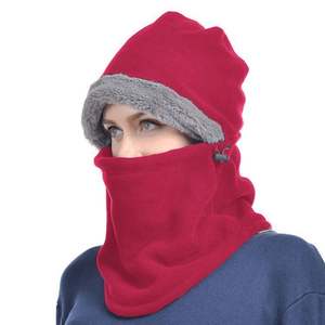 Cagoule unisexe en polaire thermique chaude et douce, ajustable, pour sports d'hiver en extérieur, masque intégral - Product Image 2