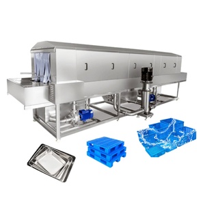 <span class=keywords><strong>Machine</strong></span> de lavage professionnelle pour plateaux, paniers et caisses industrielles en acier inoxydable 304 avec système de convoyeur électrique - Product Image 6
