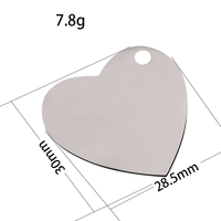 Ywyougang Pendentif Cœur 3D Double Face Personnalisable en Acier Inoxydable, Porte-clés Vintage avec Impression Laser Couleurs Personnalisées