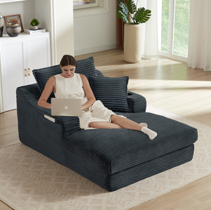Canapé moderne confortable et rembourré de 47,24 pouces avec design de coussin unique, fauteuil lounge pour appartements, hôtels et salons - Product Image 1