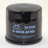 Filtre à huile LWDA Auto Engine 16510-82703 16510-81404 avec un bon prix compétitif