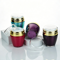 Bouteilles d'échantillons de crème pour le visage colorées vides de 30 ml, bouteilles à pompe sous vide, contenants d'échantillons de lotion pour le corps, lotion cosmétique, soin de la peau