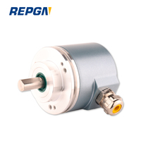 Encodeur à rotation unique REPGN RGS/M58A avec montage sur arbre optique, bride de serrage, RS485 Modbus CANopen, analogique parallèle SSI, Ø58mm