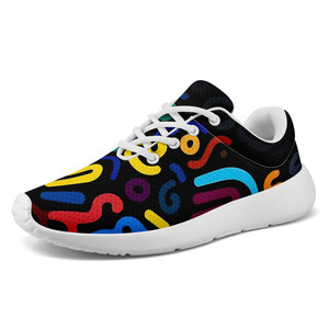 Chaussures de sport personnalisées pour hommes les mieux notées, respirantes, avec motif doodle coloré, chaussures décontractées en toile pour femmes - FN026-26020260625 - Product Image 3