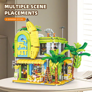 Jie Star New City librería invertida biblioteca paisaje urbano creativo modelo grande con ladrillos Led juguetes para niños juegos de bloques de construcción - Product Image 5