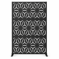 Panneaux décoratifs en acier galvanisé Art Déco, découpés au laser sur mesure, durables, pour murs d'intimité extérieurs, aménagement paysager et jardin