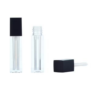 Nouveauté 2024, tubes de gloss à lèvres vides carrés au design unique avec applicateur à pointe de brosse, contenants de gloss à lèvres - Product Image 5