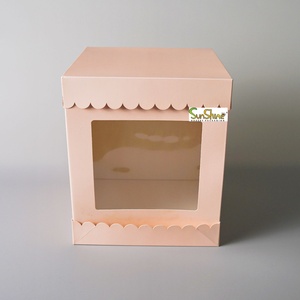 Sunshine Hot Sales Cake <b>Boxes</b> 10 12 14 Inches, Wedding Cake Box with Lid and Base, Customised Easy to Open Tall Cake Box - Product Image 5