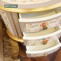 BFP maison Style français luxe élégant Design classique table de nuit en bois massif haut de gamme table de chambre à coucher