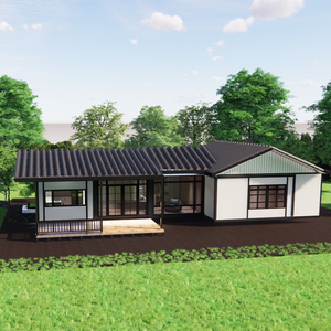 บ้านพักตากอากาศทรงสามเหลี่ยมสไตล์วินเทจสำหรับครอบครัว บ้านคอนเทนเนอร์ขนาดใหญ่สำหรับพักผ่อนช่วงฤดูร้อน บ้านสำเร็จรูป - Product Image 6