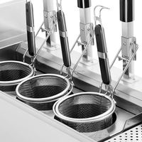 Cuiseur à pâtes et nouilles professionnel à 3 paniers à levage automatique, station de cuisson à induction pour restaurants, machine à spaghetti et ramen