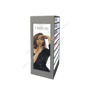 Bộ Phận Trang Điểm Salon Kệ Sàn Gỗ Tủ Trưng Bày Sơn Móng Tay Với Đèn Chiếu Sáng - Product Image 5