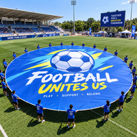 Bannière géante de compétition pour événements sportifs, supporters de football, bannière personnalisée imprimée, durable et écologique