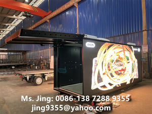 Pantallas <span class=keywords><strong>grandes</strong></span> impermeables para exteriores 4800*1920mm HD Led camión móvil P4 publicidad digital camión carrocería furgoneta a la venta - Product Image 3