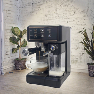 Cafetera Espresso Programable de 20 Bares Personalizada, Cafetera Multifuncional con Pantalla Táctil Grande, Espumador de Leche, Semiautomática para el Hogar - Product Image 3