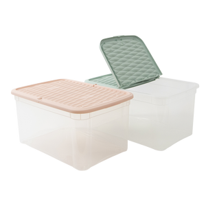 Caja de Almacenamiento Marea 570x390x290mm, Material PP, Verde/Rosa, Tapa con Diseño de Ventilación para Almacenamiento de Papel - Product Image 3