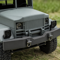 Camion de transport militaire RC 6 roues 2.4G télécommandé prêt à l'emploi, jouet électrique avec chargeur, cadeau pour enfants - Métal, niveau expert, intérieur-extérieur, fonction de suivi