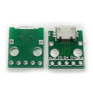 Conector micro usb hembra con pcb