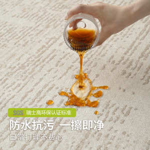 Alfombra Rectangular de Color Sólido Jiaoyu Shenghua, de Fibra de Poliéster, Impermeable y Resistente a las Manchas, para Sala de Estar o Dormitorio - Product Image 3