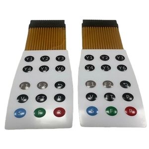 Customize Matte Texture PET Material Embossing Button <strong>Graphic</strong> Overlay FPC <strong>Membrane</strong> Switch <strong>Keyboard</strong> for Remote Controller - Product Image 4