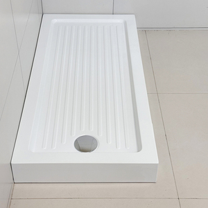 Plateau de <span class=keywords><strong>douche</strong></span> rectangulaire blanc standard d'Amérique du Sud pour hôtels Camping Chili Base <span class=keywords><strong>en</strong></span> résine acrylique <span class=keywords><strong>plastique</strong></span> pierre artificielle - Product Image 2