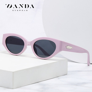 Danda Cat Eye Sunglasses Purple Frame Pc Lens Uv400 Protection Women Summer Style - Product Image 1