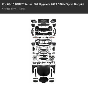 Kit Carrozzeria Modificato per <span class=keywords><strong>BMW</strong></span> Serie <span class=keywords><strong>7</strong></span> F02 09-15 Aggiornamento 2023 G70 <span class=keywords><strong>M</strong></span> Sport Kit Carrozzeria Griglia Cofano Baule Parafango Paraurti - Product Image 5