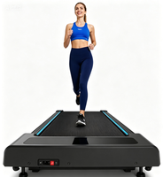 Tapis de course électrique pliable en ABS, inclinaison 9%, 4-en-1, 10 km/h, écran LED intégral, surveillance de la fréquence cardiaque, 2,5 CV