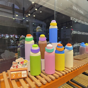 550ml 304 Stainless Steel Vacuum Flask Double Wall Insulated Water <b>Bottle</b> Leakproof <b>Thermos</b> Cup Custom Logo Wholesale - Product Image 5