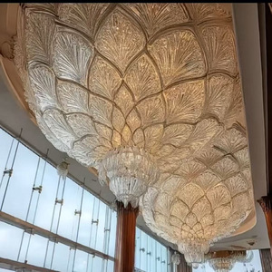 Đèn chùm pha lê sang trọng, có thể tùy chỉnh, kích thước lớn, thích hợp cho sảnh khách sạn, phòng tiệc, phòng khách, chiều cao có thể điều chỉnh - Product Image 2