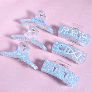 Dream Ocean High-End Plastic Shark Clip Horquilla de calidad de verano para niñas Sweet Back Accesorios para el cabello - Product Image 4