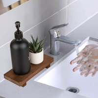 Plateau de salle de bain en bois de Paulownia, support surélevé en bois pour savon, pour évier de cuisine, comptoir de vanité, décoration style ferme
