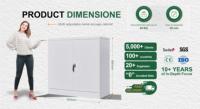 Armoire de classement en acier à 2 portes, verrouillable, avec étagères réglables, pour bureau, maison ou école