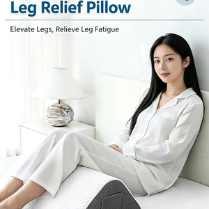 Almohada de Espuma Viscoelástica de Alta Densidad para Dormir, Alivio del Dolor de Piernas, con Funda Extraíble y Lavable - Product Image 1