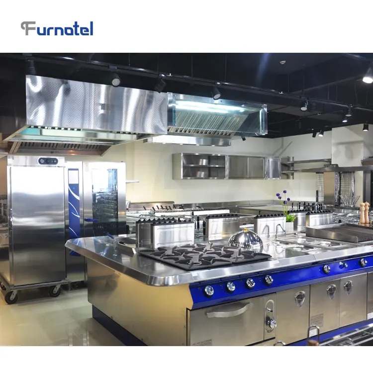 Équipement de cuisine Furnotel pour restaurant Ensemble complet d'équipement de cuisine commercial en acier inoxydable