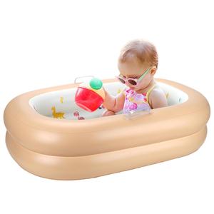 Baignoire gonflable pour bébé, pliable et portable, avec avertissement de température pour les tout-petits et les enfants - Product Image 1