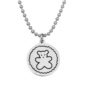 Nuovo marchio di moda di vendita caldo Cartoon XX faccia sorridente giardino marca maschio e femmina coppia collana ciondolo <span class=keywords><strong>Hiphop</strong></span> - Product Image 4