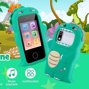 A10 Children's Dinosaur Phone Emerald Green Music <b>Camera</b> Toy For Kids Age 2-4 Years Multifunctional Gift - Product Image 1