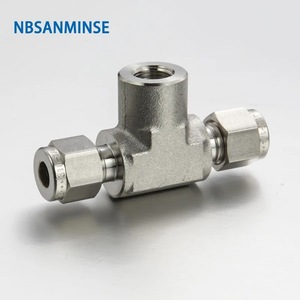 ข้อต่อสแตนเลสแบบอัดเกลียวใน NBSANMINSE รุ่น FBT ขนาด 1/8-1/2 นิ้ว สำหรับท่อน้ำและท่อน้ำมัน - Product Image 1