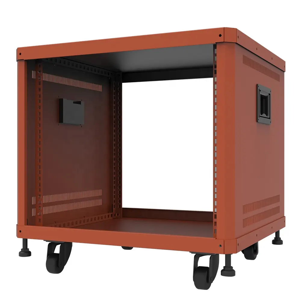 9U 19 Inch Av Kast Stand Met Open Frame Voor Audio Video, Dj Netwerk, Netwerk Server Apparatuur