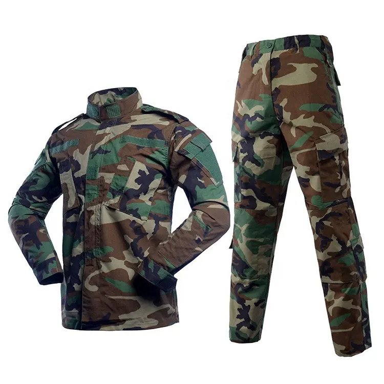 Wholesale ACU Camouflage Jacket Rip Stop Tactical Combat Uniform Suit Set For Men