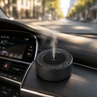 Diffuseur d'aromathérapie ultrasonique sans eau rechargeable par USB, diffuseur de parfum portable pour voiture, diffuseur d'air pour voiture