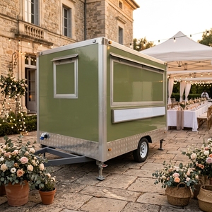 Camion de restauration rapide mobile commercial sur mesure pour les États-Unis, camion de cuisine carré avec cuisine complète, restaurant mobile - Product Image 1