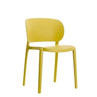 Vente en gros de chaises roses pour table à manger industrielle Chaises minimalistes mignonnes de style baroque en plastique Pp Back Chaise en plastique