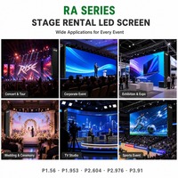 P3.91 Indoor Bühnen-Miet-LED-Display 500x500mm Druckguss-Aluminium Schnellverschluss Konzert-Event-Hintergrund Vollfarbige LED-Videowand