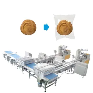 SJB 자동 초콜릿 쿠키 포장 라인 다기능 컵케익 웨이퍼 인스턴트 국수 포장 기계