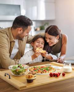 Planche à découper avec couvercle de cuisinière en bambou avec poignées - 30 x 22 pouces, <span class=keywords><strong>protection</strong></span> multifonctionnelle pour cuisinières électriques et à gaz, comptoir de camping-car - Product Image 4