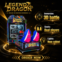 Jeu d'arcade de tir commercial Legend Dragon 2 joueurs, équipement de divertissement pour opérateurs d'arcades et entreprises de loisirs familiaux (FEC)