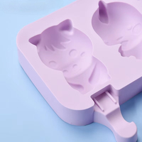 Moules en silicone de formes de dessins animés variées, moules à glaces de haute qualité pour les tout-petits, moules à glaces maison